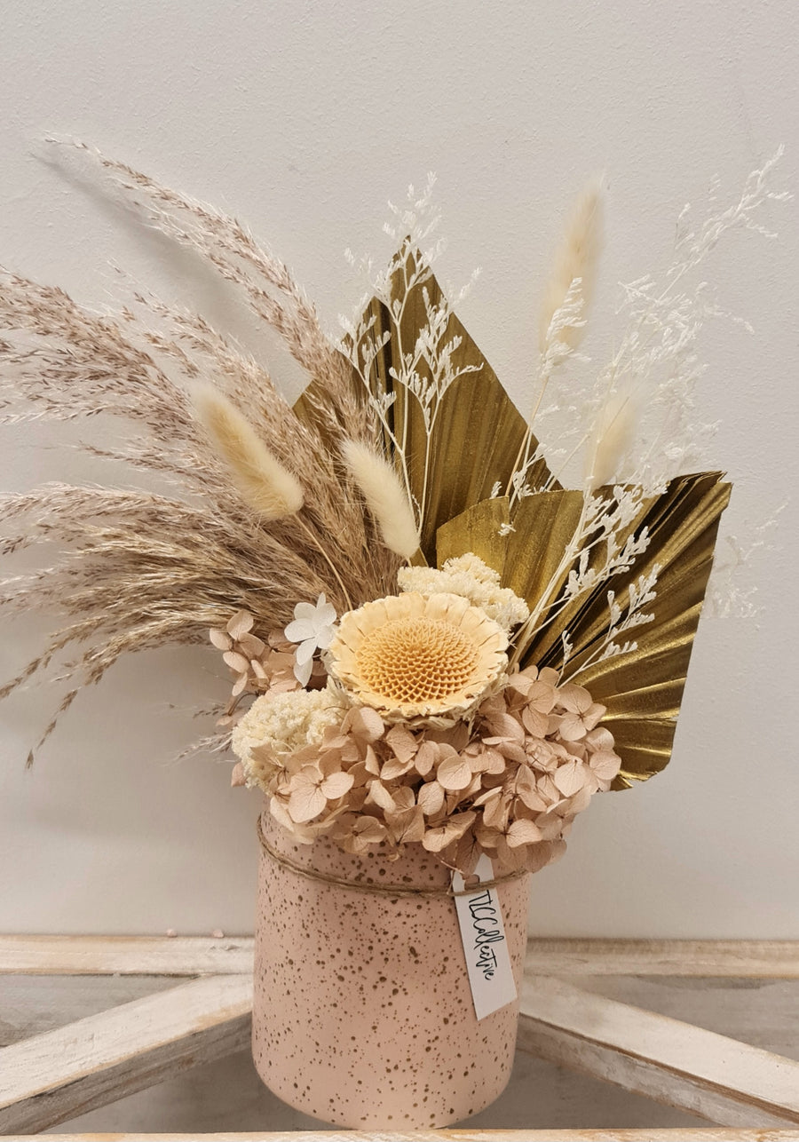 Gold Dusty Pink Arrangement