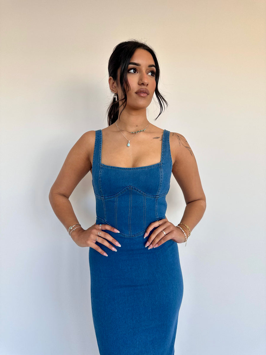 Denim Corset Dress