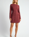 Merlot blazer dress
