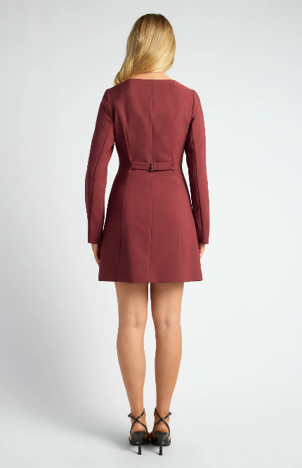 Merlot blazer dress