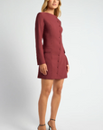 Merlot blazer dress