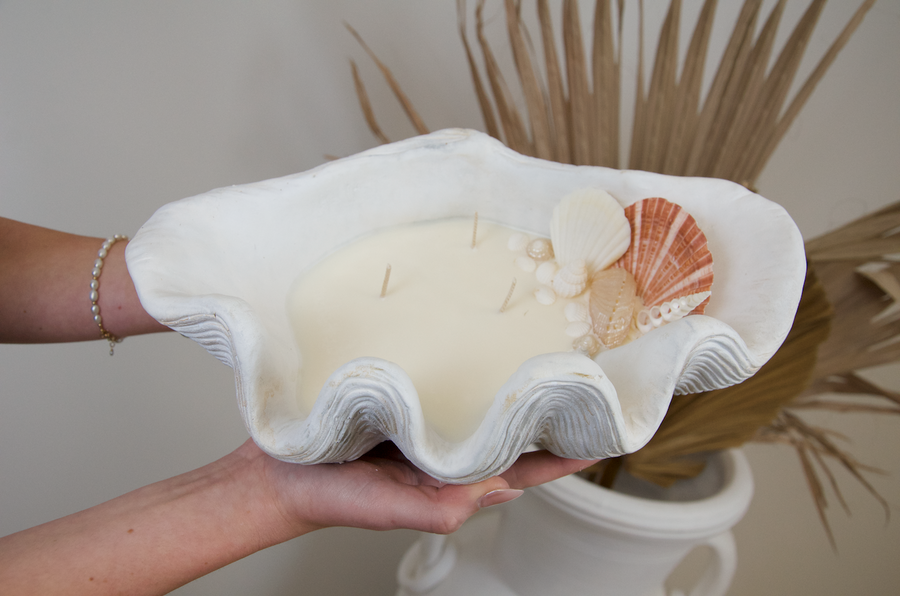 Shell Candle- small